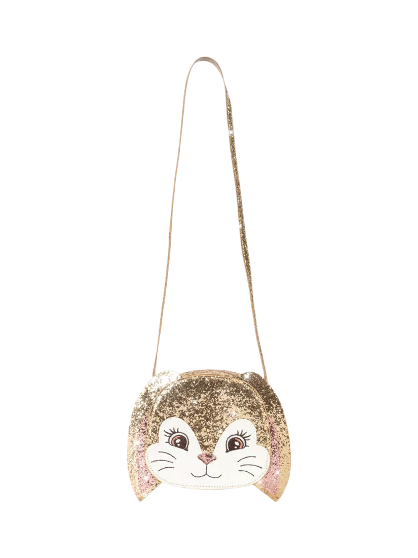 Konges Sløjd glitter bunny shoulder bag gold - British product