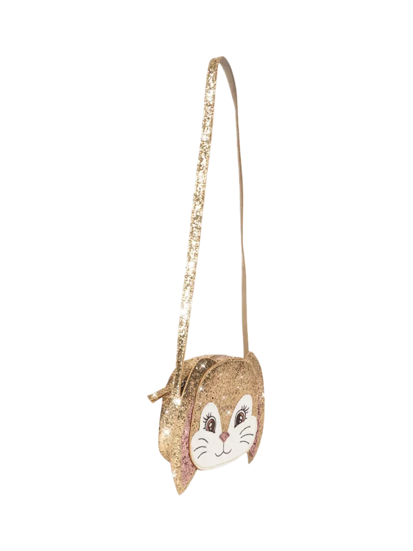 Konges Sløjd glitter bunny shoulder bag gold - British product