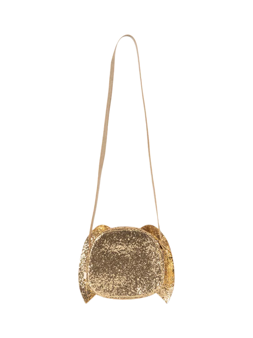 Konges Sløjd glitter bunny shoulder bag gold - British product