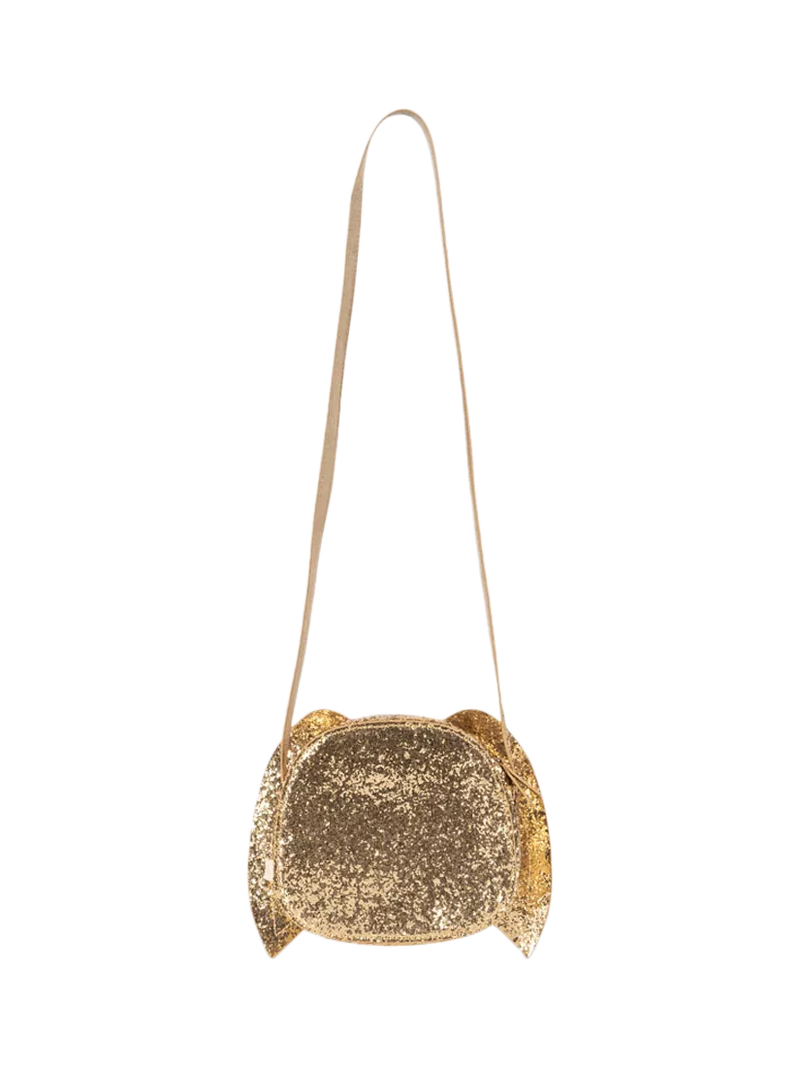 Konges Sløjd glitter bunny shoulder bag gold - British product