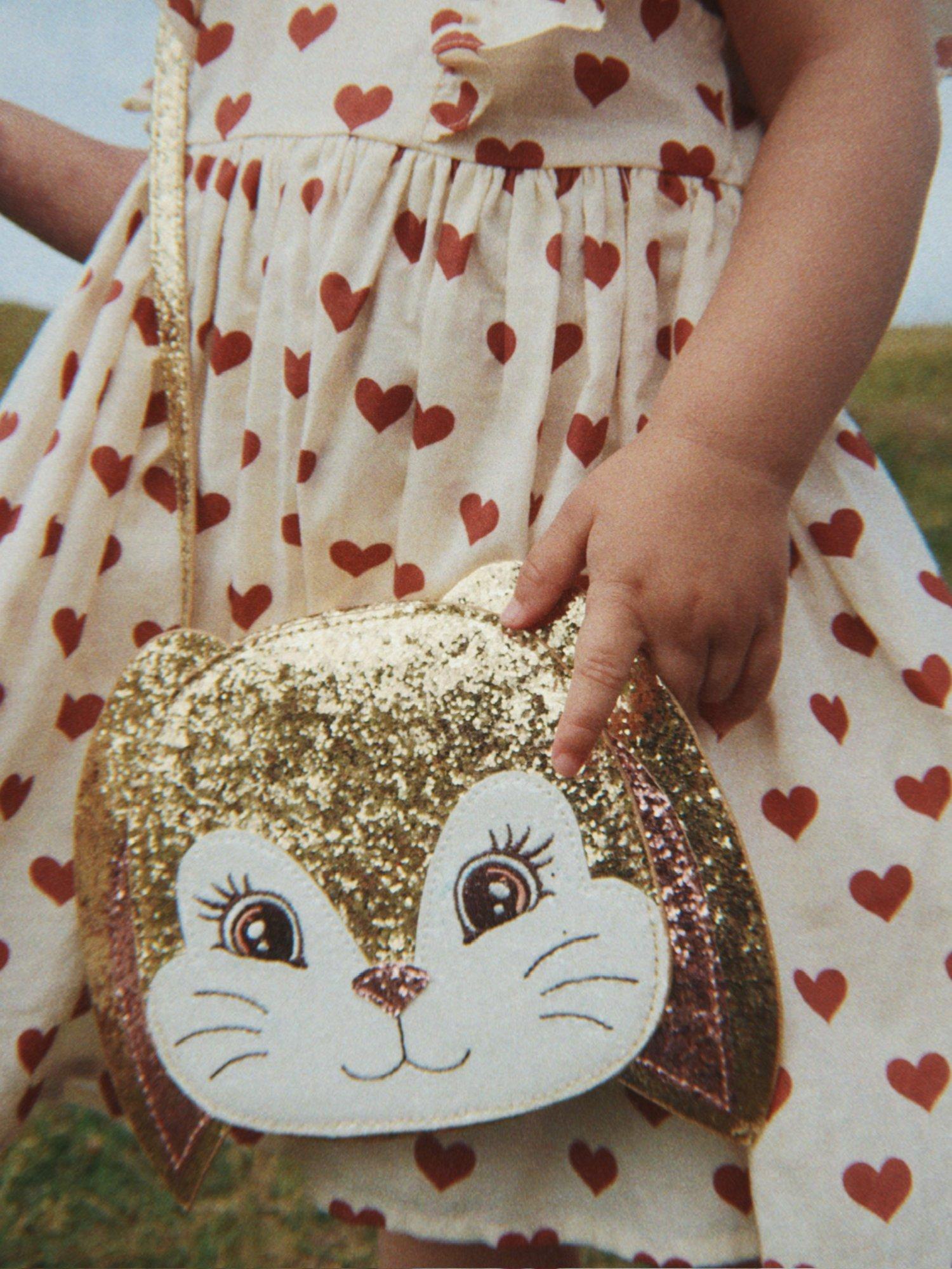 Konges Sløjd glitter bunny shoulder bag gold - British product