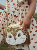 Konges Sløjd glitter bunny shoulder bag gold - British product