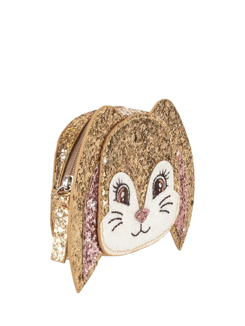 Konges Sløjd glitter bunny wallet gold - British product