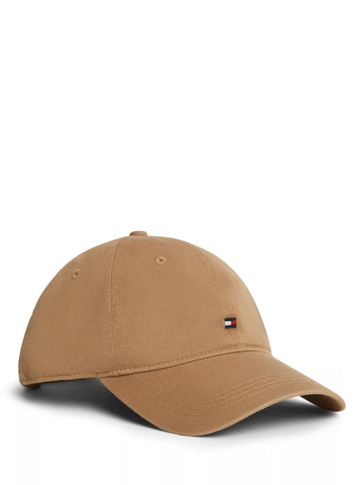 John Lewis Tommy Hilfiger Flag Embroidery Cotton Baseball Cap, Light Brown- Buy online at McGrocer