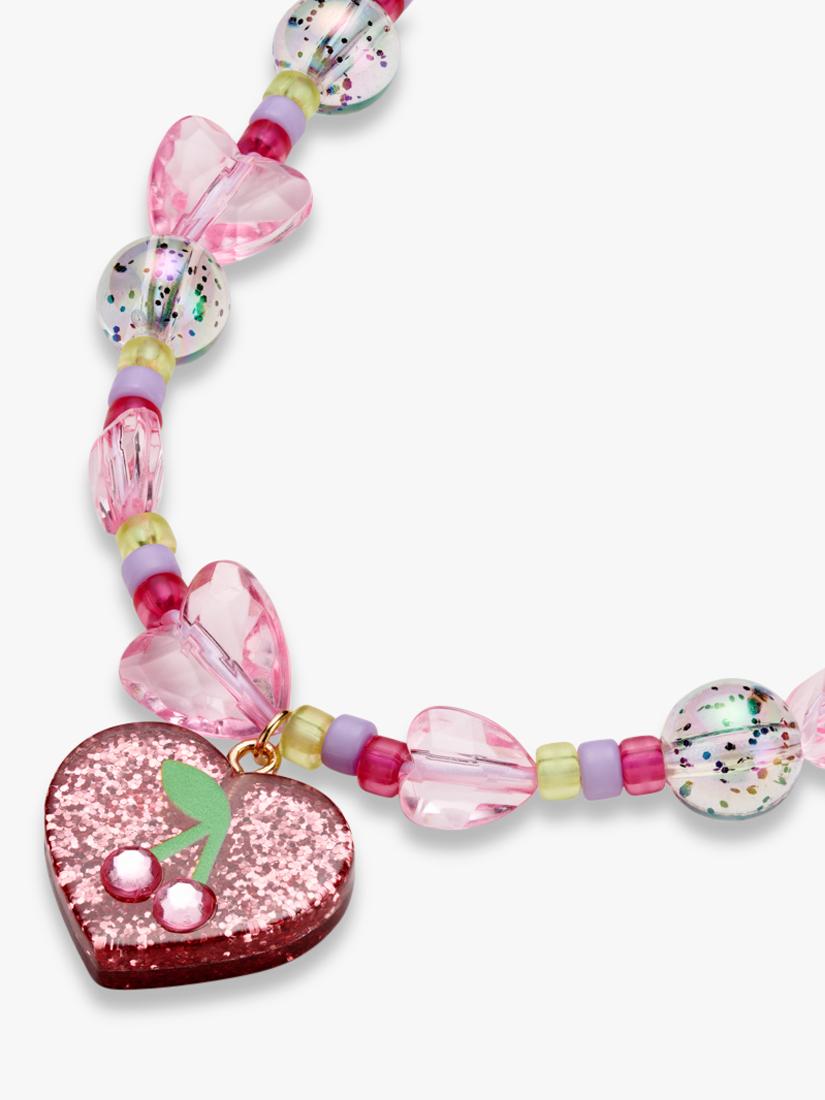 Stych kids beaded heart necklace and bracelet set - British product