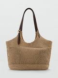 Mango woven tote bag adjustable shoulder strap, imported from the UK