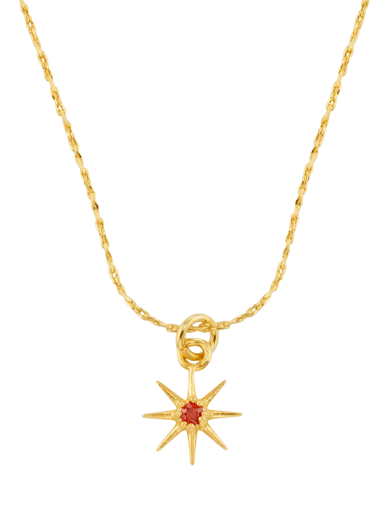 Orelia birthstone pendant necklace 18ct gold plated, imported from the UK