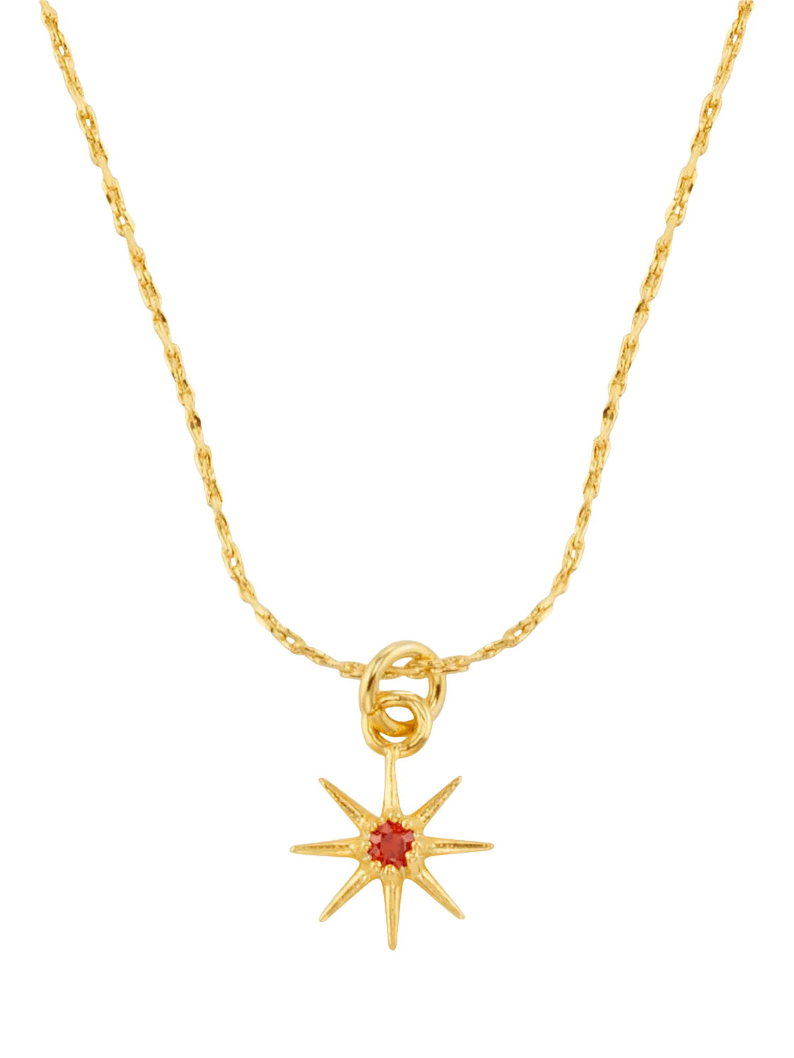 Orelia birthstone pendant necklace 18ct gold plated, imported from the UK