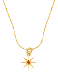 Orelia birthstone pendant necklace 18ct gold plated, imported from the UK
