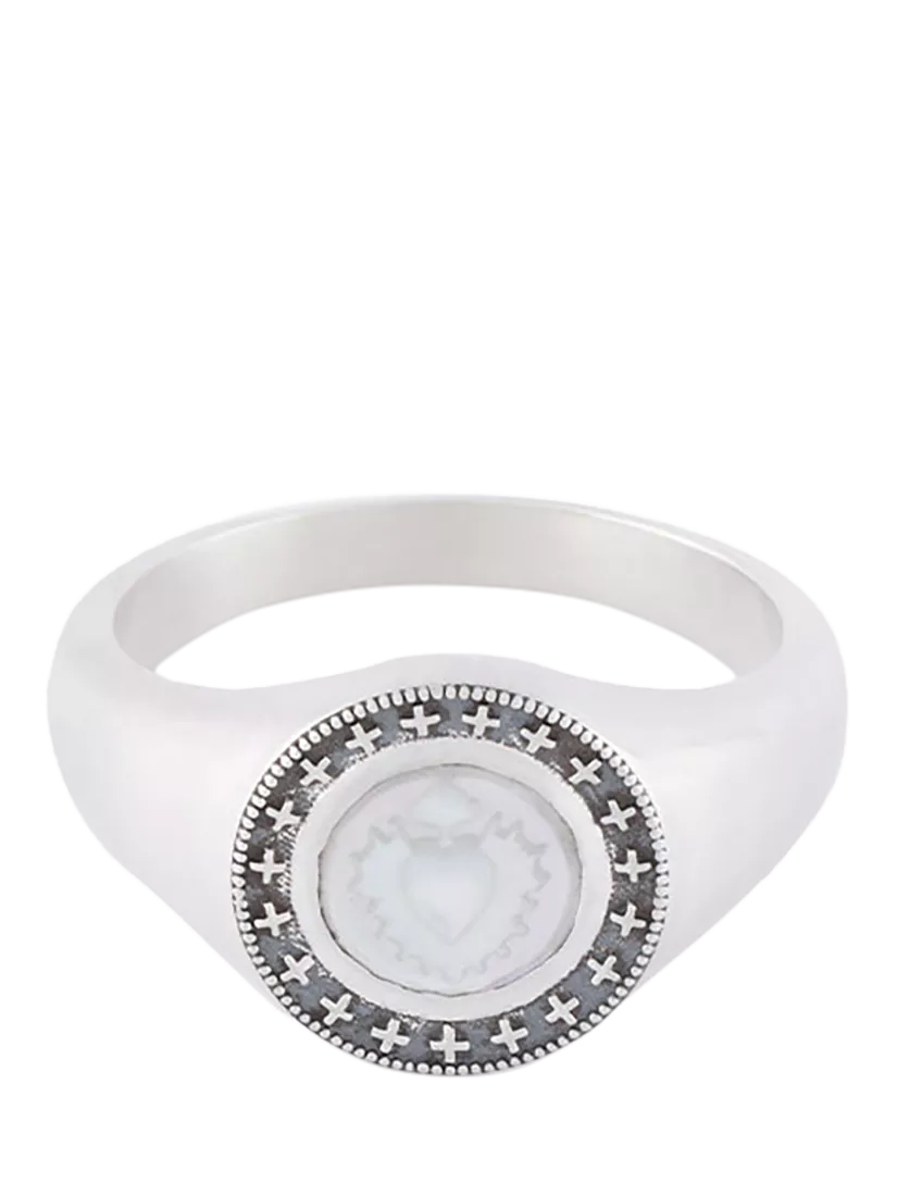 Serge DeNimes sterling silver Ambrose ring 18mm (British brand)