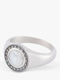 Serge DeNimes sterling silver Ambrose ring 18mm (British brand)