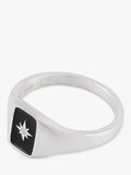 Serge DeNimes Abyssal ring sterling silver black enamel cubic zirconia, UK version