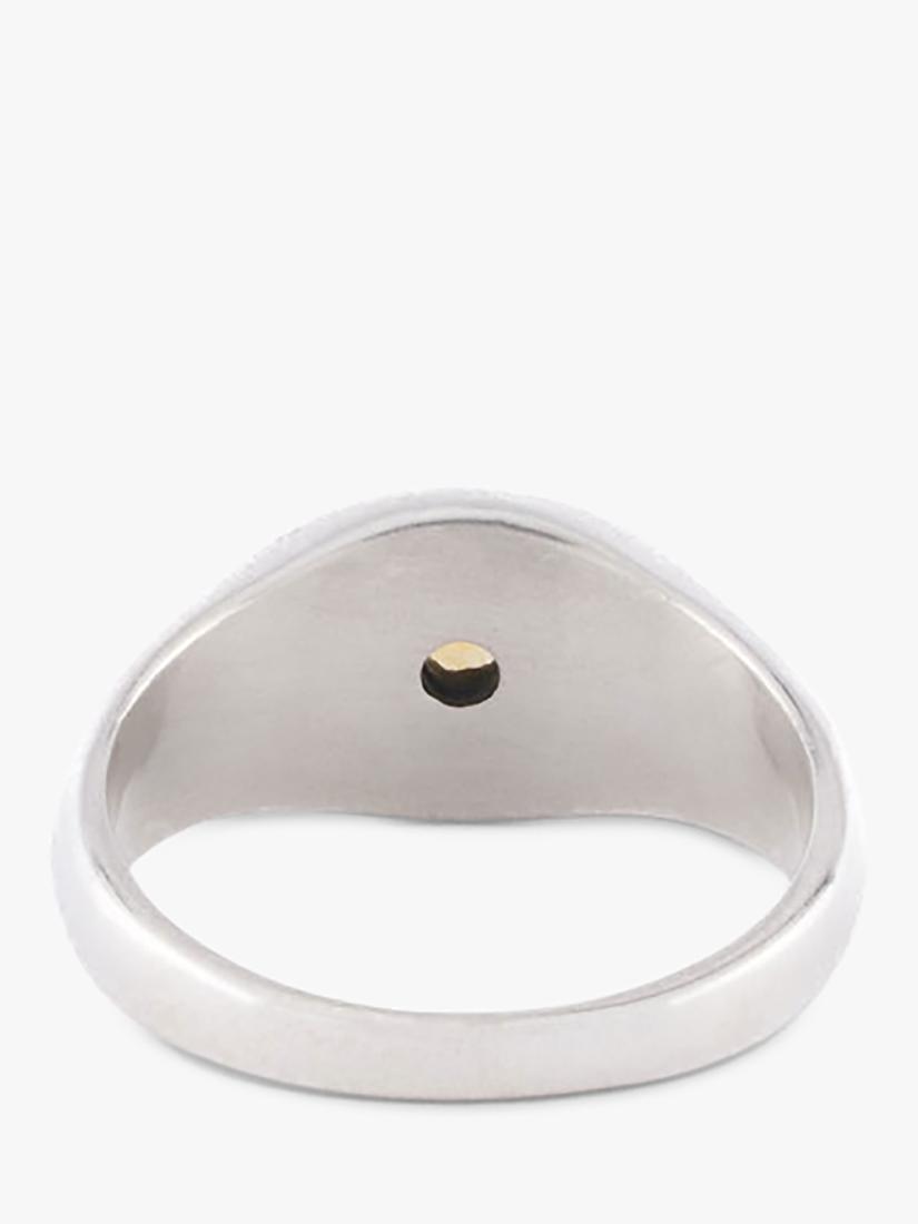Serge DeNimes Helios Ring oval signet ring sterling silver citrine (British brand)