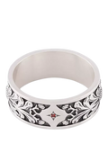 Serge DeNimes Kabuto sterling silver ring 18mm, UK version