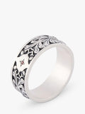 Serge DeNimes Kabuto sterling silver ring 18mm, UK version