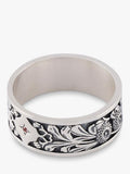 Serge DeNimes Kabuto sterling silver ring 18mm, UK version