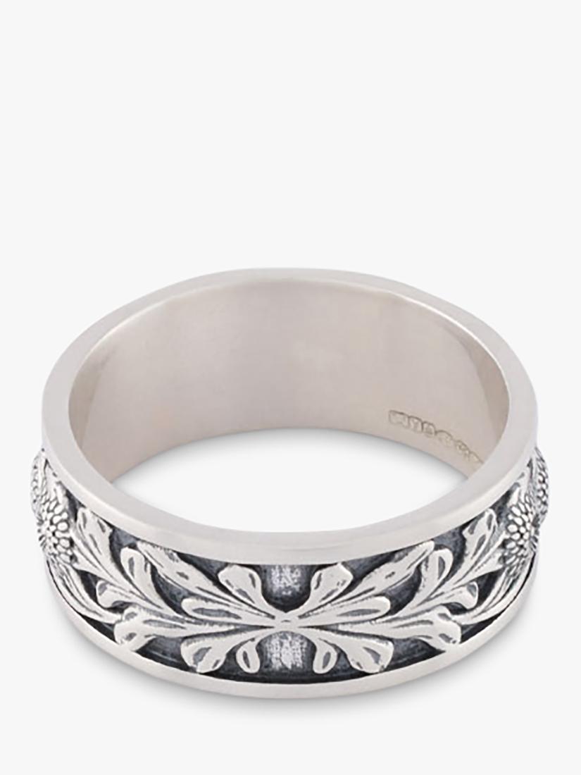 Serge DeNimes Kabuto sterling silver ring 18mm, UK version