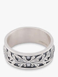 Serge DeNimes Kabuto sterling silver ring 18mm, UK version