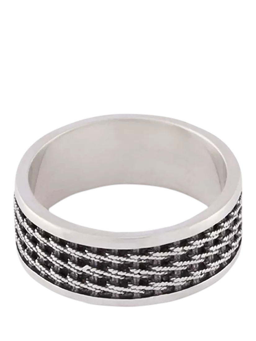 Serge DeNimes sterling silver Kusari ring - British product