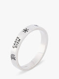 Serge DeNimes sterling silver patriot ring 18mm, imported from the UK