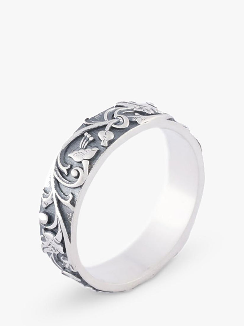 Serge DeNimes sterling silver Pergola ring 18mm (British brand)