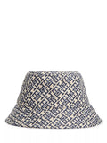 Tommy Hilfiger blue monogram jacquard bucket hat, UK version