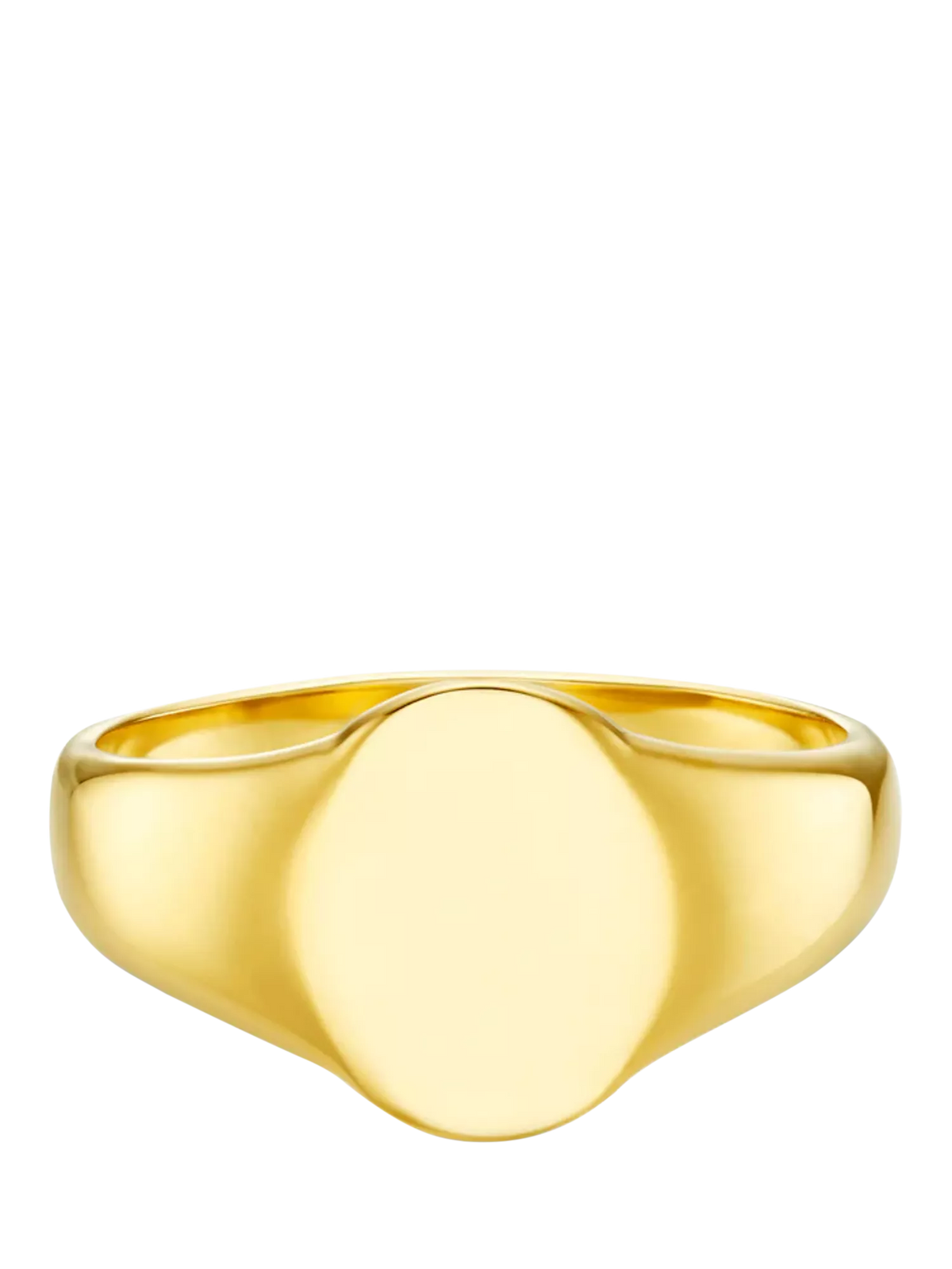 Orelia LUXE signet ring pale gold 18mm (British brand)