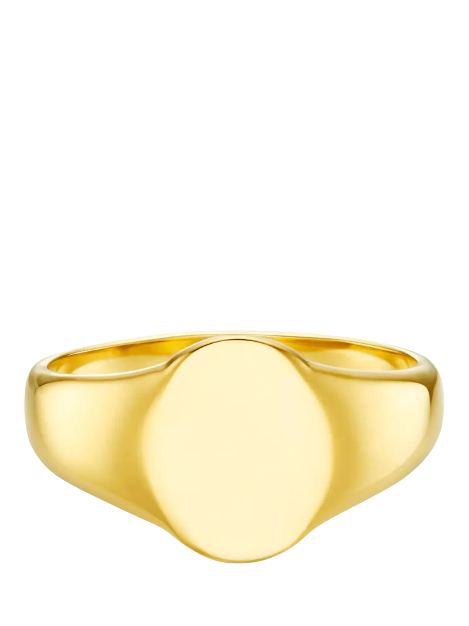 Orelia LUXE signet ring pale gold 18mm (British brand)