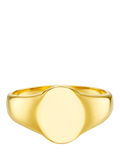 Orelia LUXE signet ring pale gold 18mm (British brand)