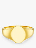 Orelia LUXE signet ring pale gold 18mm (British brand)