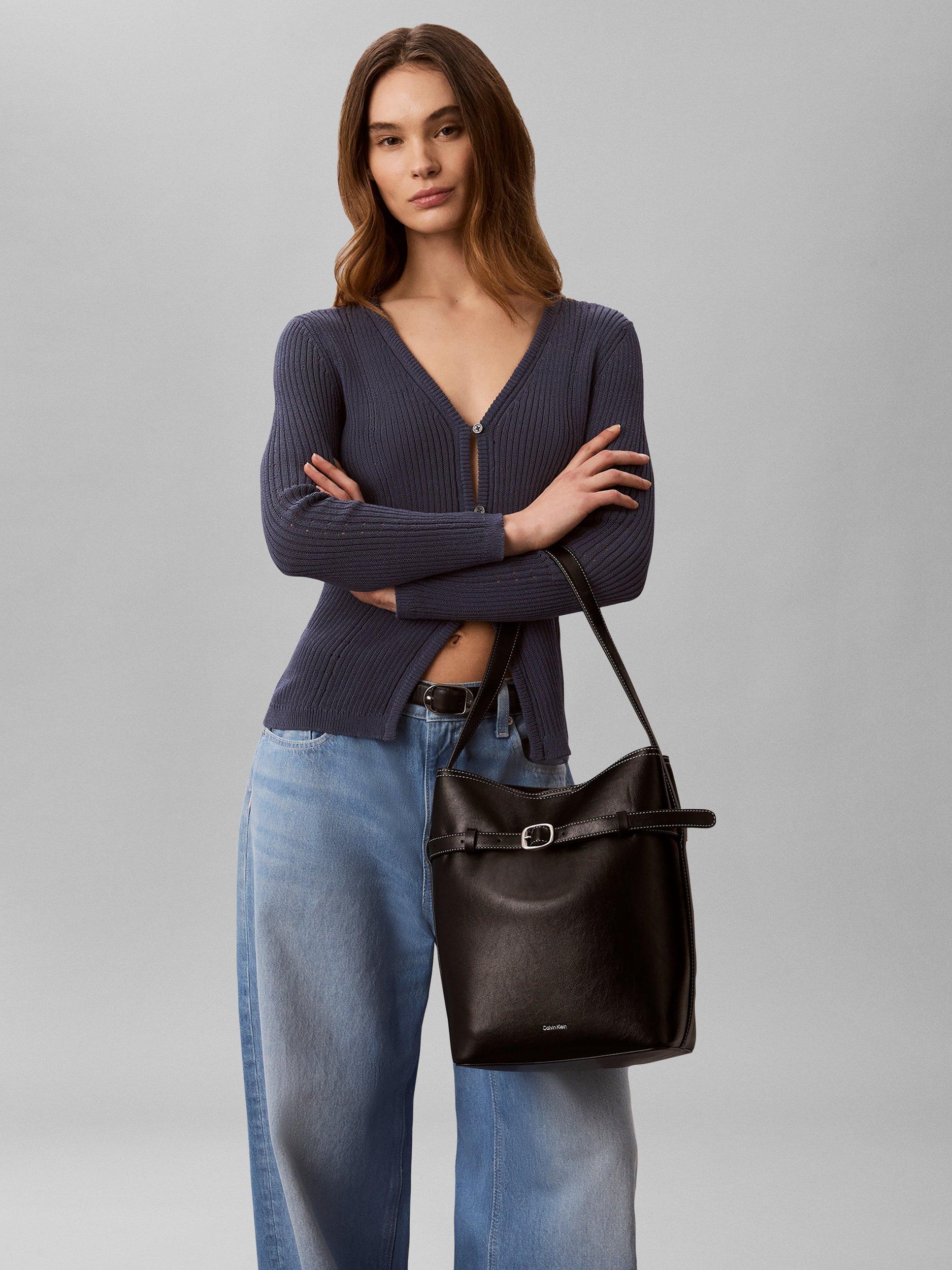 Calvin Klein medium bucket bag black, imported from the UK