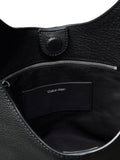 Calvin Klein slouchy leather shoulder bag black (British brand)