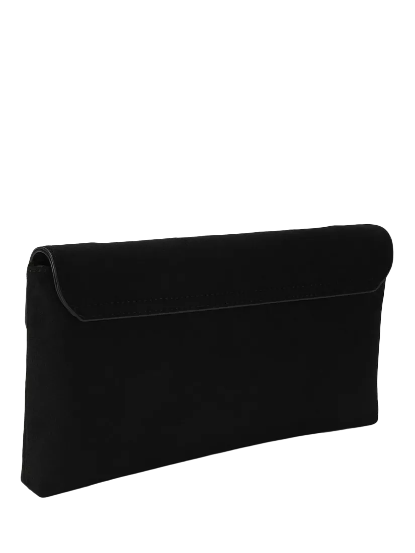 Carvela Maria envelope clutch bag in black, imported from the UK