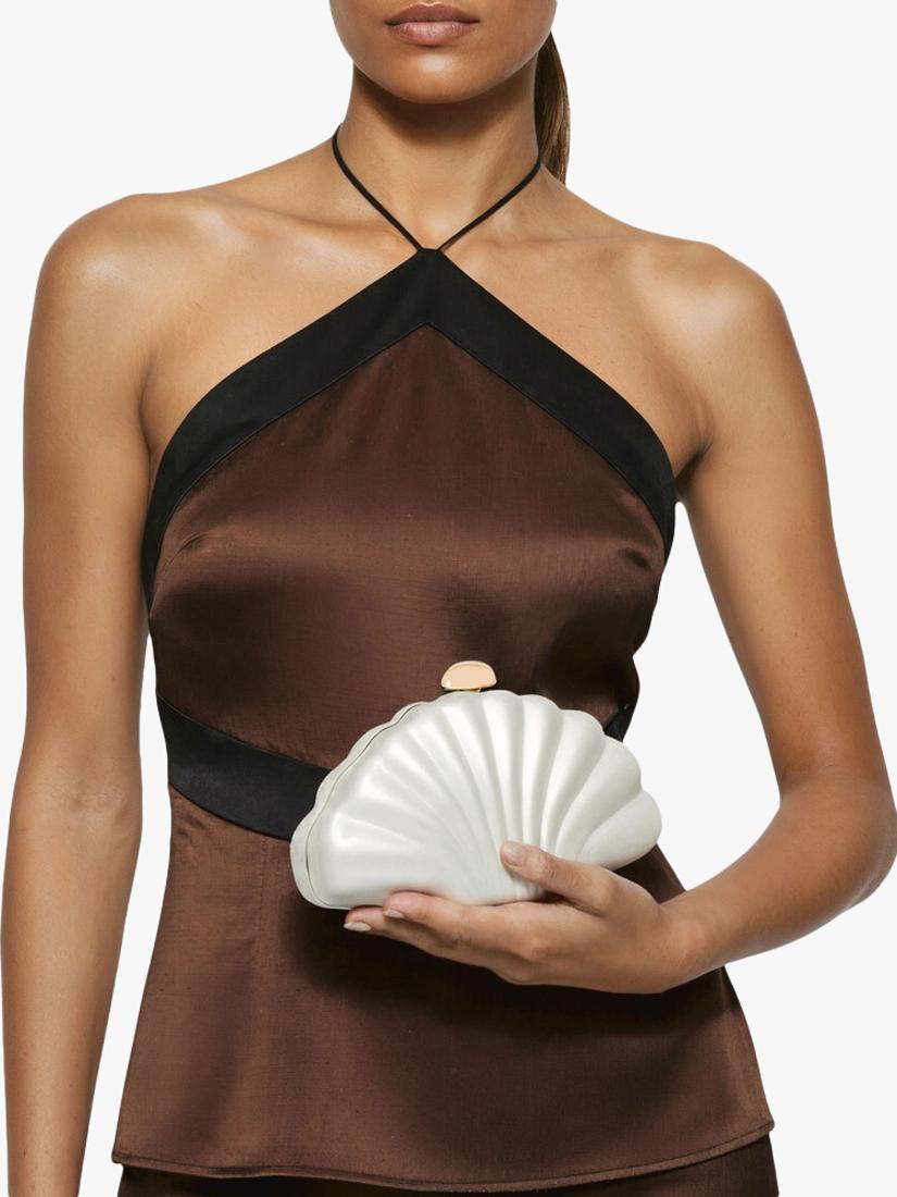 Carvela clutch bag cream and gold - British product