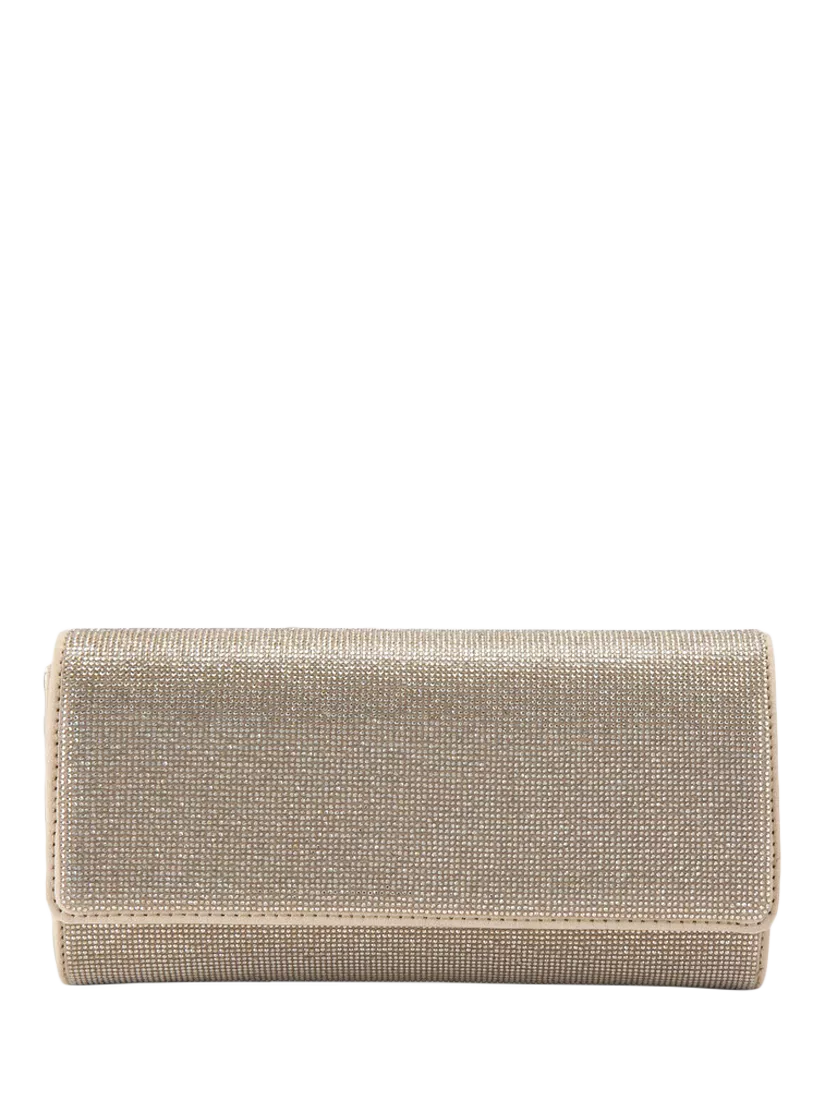 Carvela Gemma embellished clutch bag gold metallic - British product