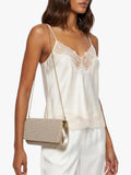 Carvela Gemma embellished clutch bag gold metallic - British product
