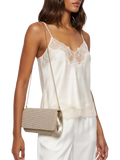 Carvela Gemma embellished clutch bag gold metallic - British product