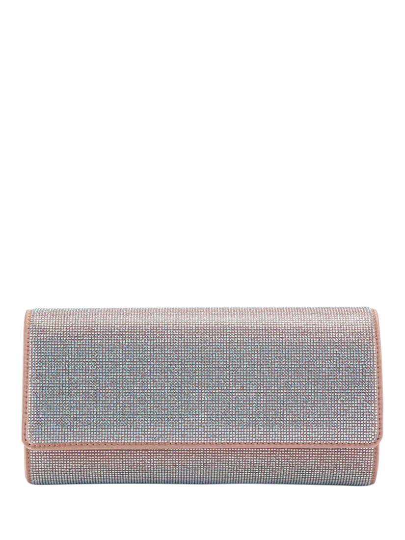 Carvela pale pink embellished clutch bag, UK version