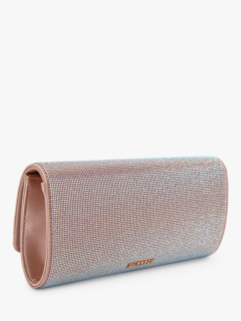 Carvela pale pink embellished clutch bag, UK version