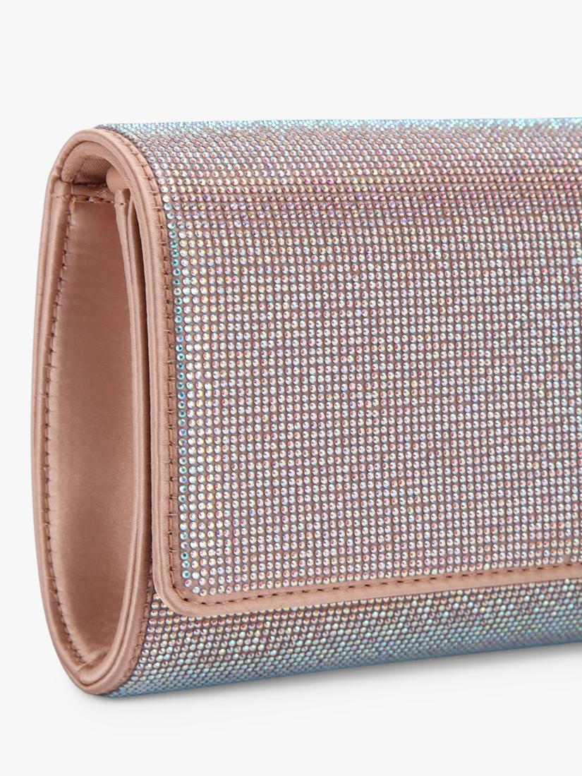 Carvela pale pink embellished clutch bag, UK version