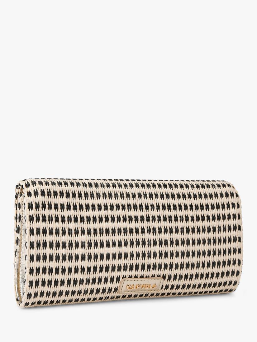 Carvela raffia flower clutch bag, imported from the UK