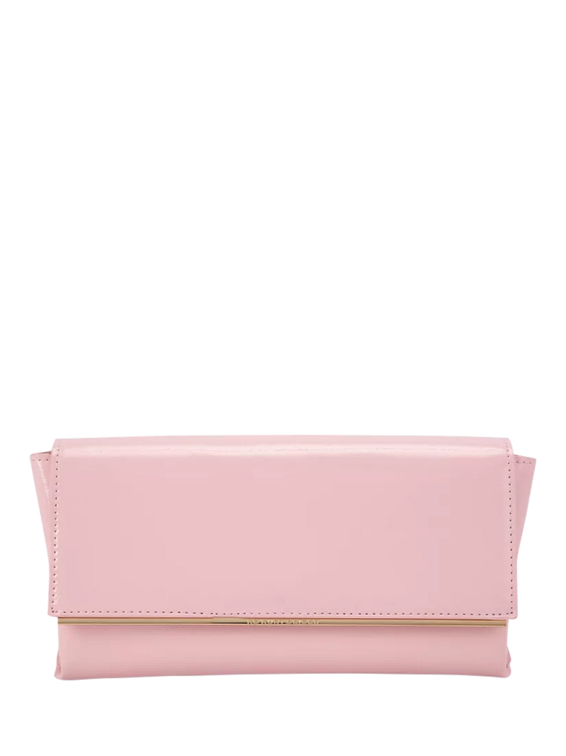 KG Kurt Geiger Tilly faux leather clutch bag pink - British product