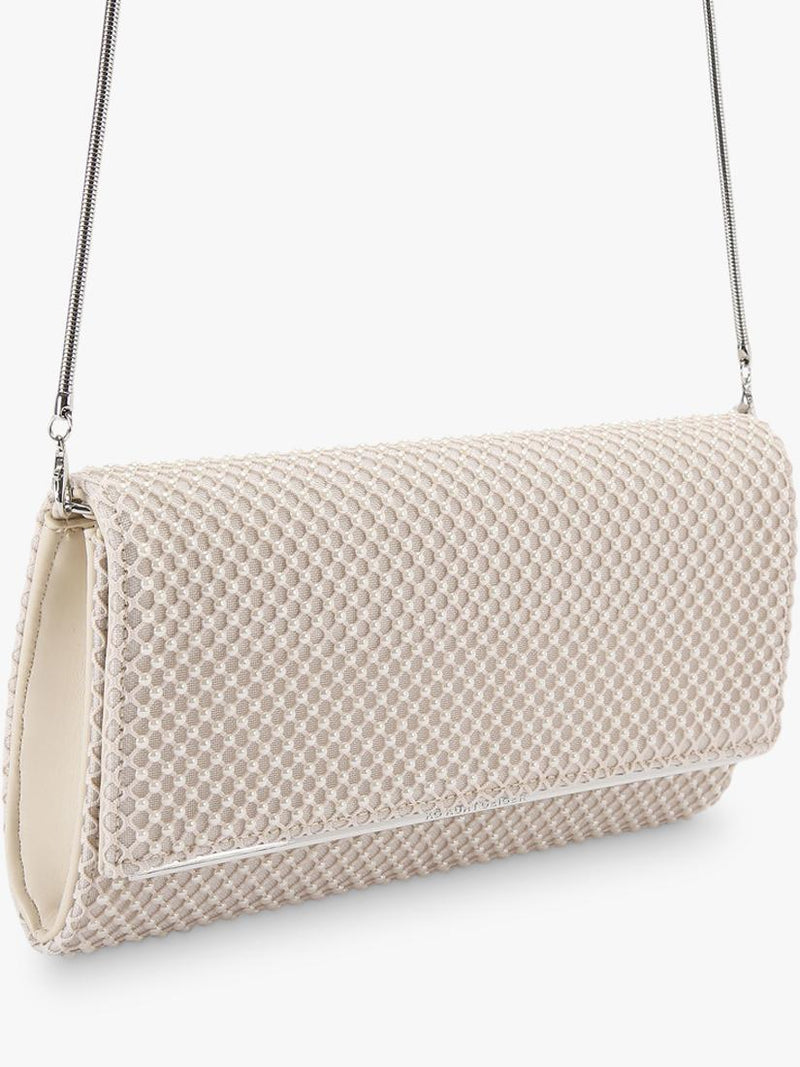 KG Kurt Geiger Tilly pearl clutch bag white - British product