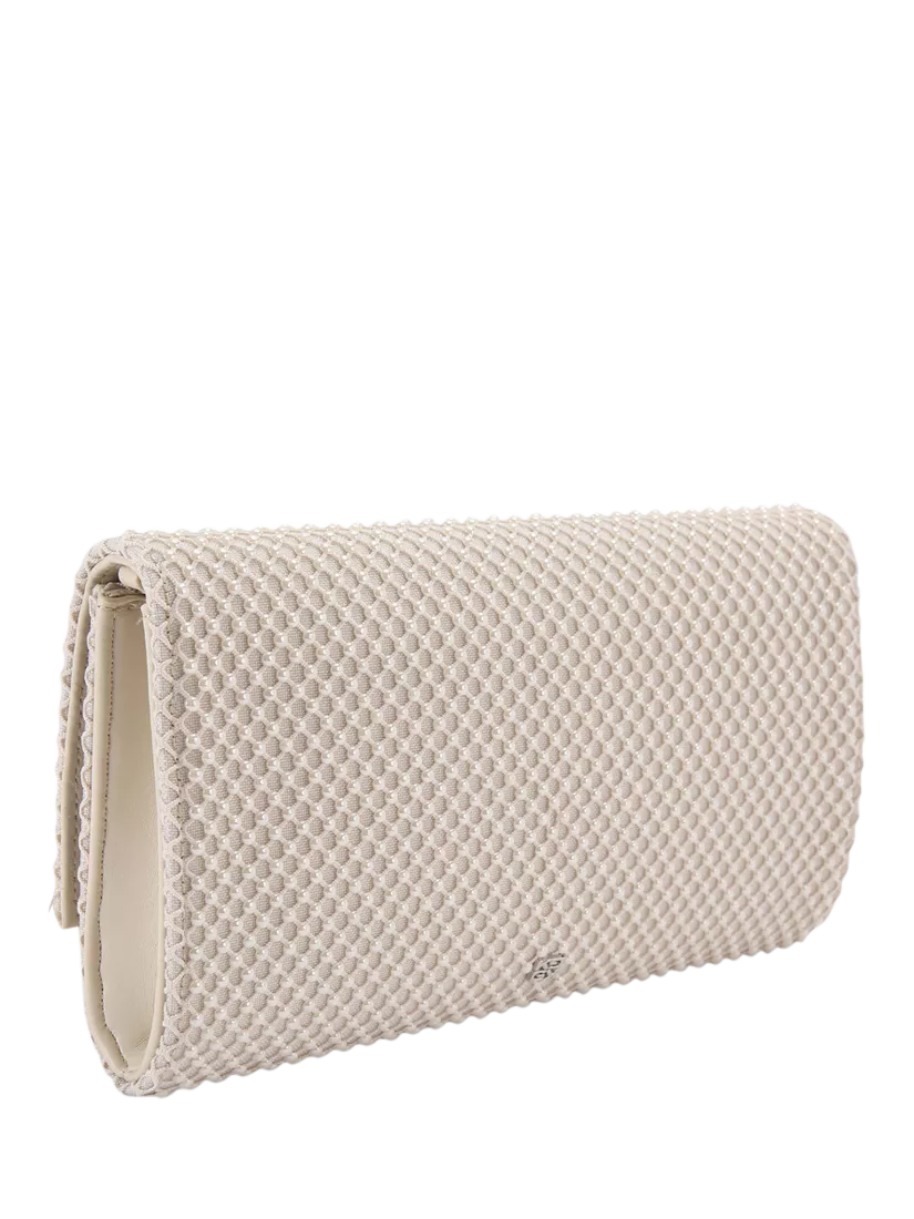 KG Kurt Geiger Tilly pearl clutch bag white - British product