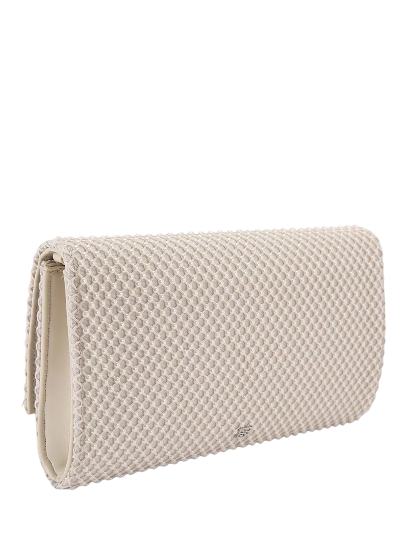KG Kurt Geiger Tilly pearl clutch bag white - British product