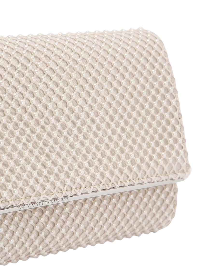 KG Kurt Geiger Tilly pearl clutch bag white - British product