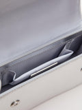 Phase Eight silver leather clutch bag, UK version