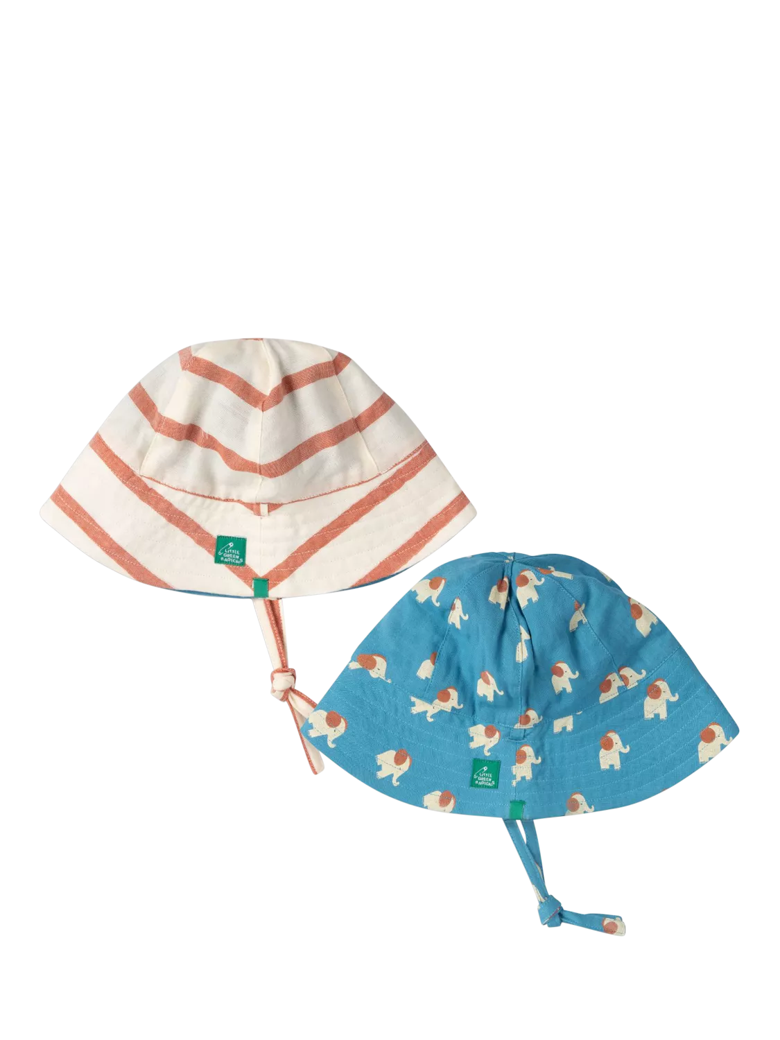 Little Green Radicals reversible sun hats pack of 2, UK version