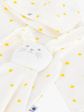 Petit Bateau baby 3-piece gift set in white, imported from the UK