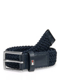 Tommy Hilfiger kids elasticated webbed belt blue midnight, imported from the UK